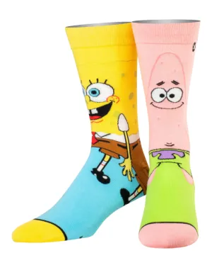 SpongeBob & Patrick Mens Crew Straight Down