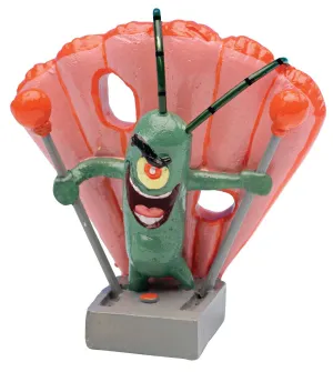 SpongeBob Plankton Aquarium Ornament Green, Pink, Grey - 2in