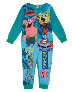 SpongeBob SquarePants Boys Blue Onesie