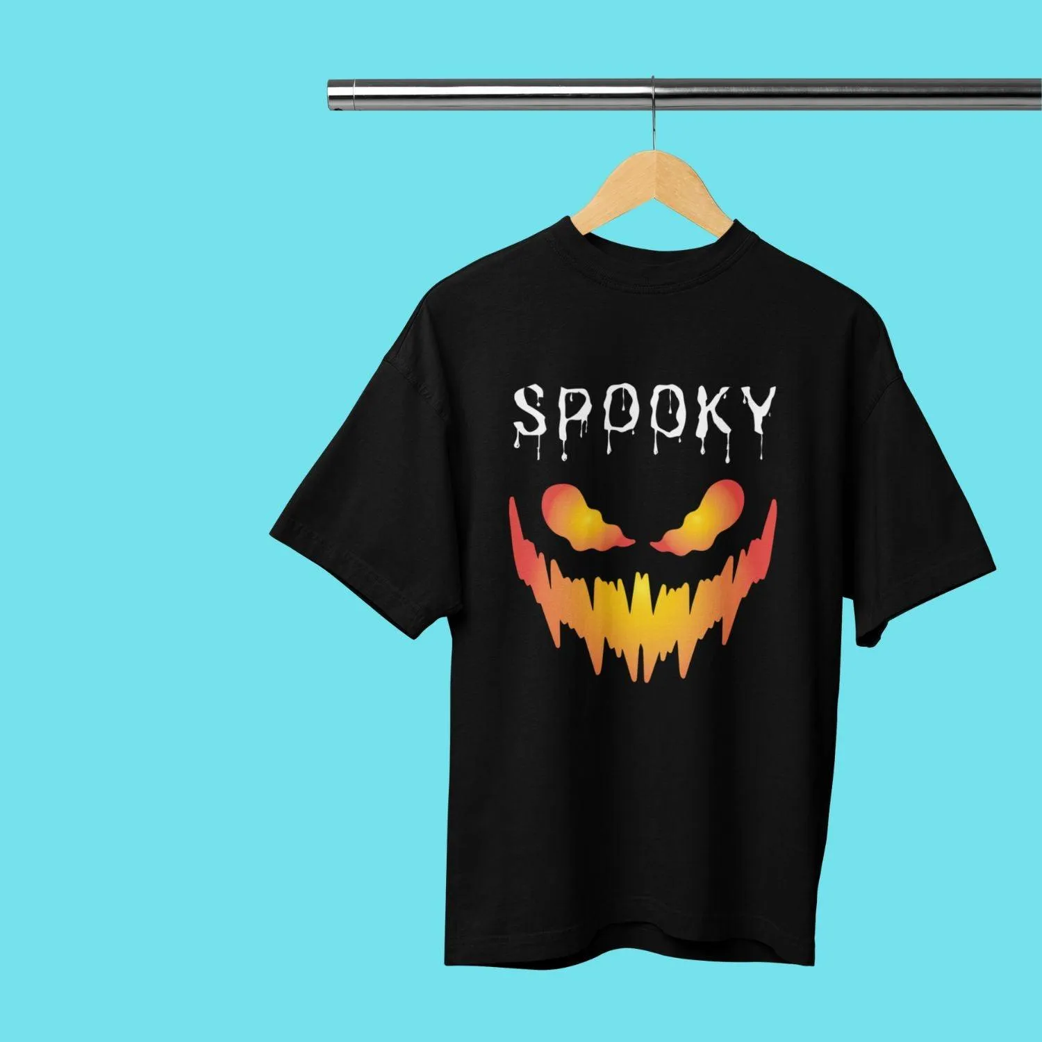 Spooky - Men Oversized T-Shirt (GLOW IN THE DARK)