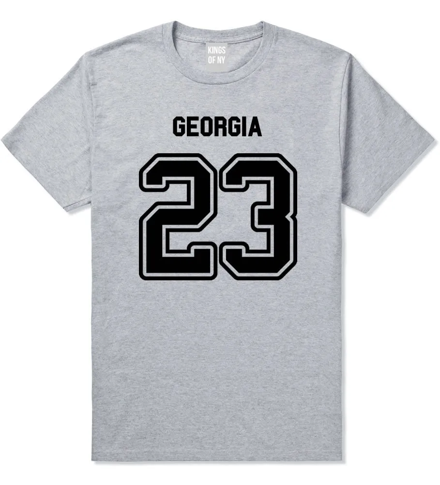 Sport Style Georgia 23 Team State Jersey Mens T-Shirt