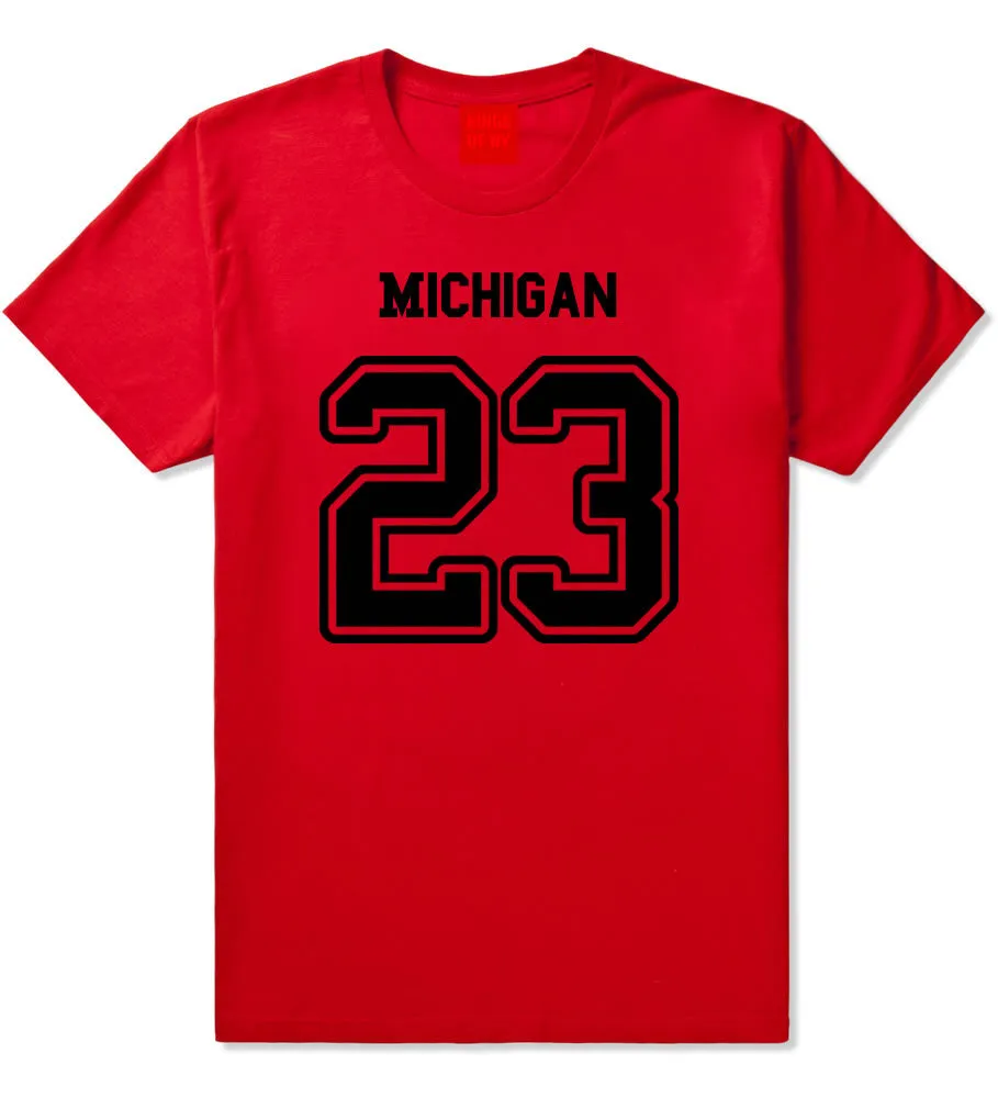 Sport Style Michigan 23 Team State Jersey Mens T-Shirt