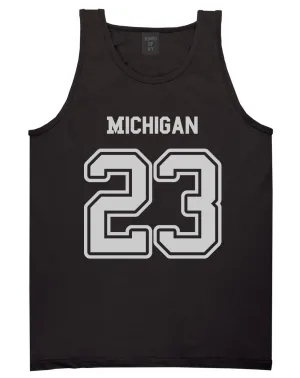 Sport Style Michigan 23 Team State Jersey Mens Tank Top