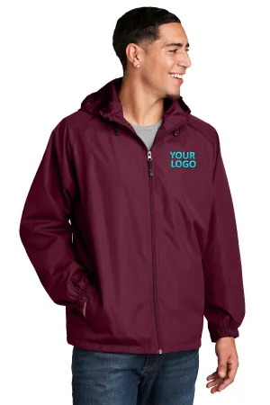 Sport-Tek Custom Hooded Raglan Jackets, Maroon