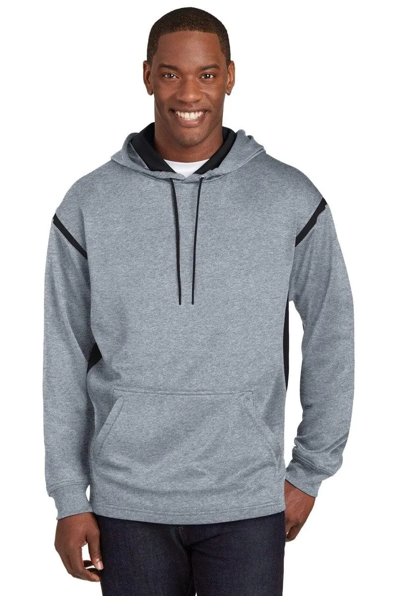 Sport-Tek F246: Tech Fleece Colorblock Hooded Sweatshirt