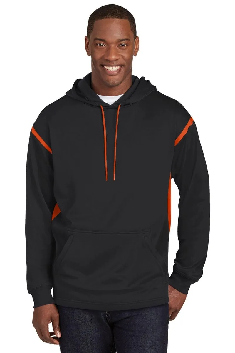 Sport-Tek F246: Tech Fleece Colorblock Hooded Sweatshirt