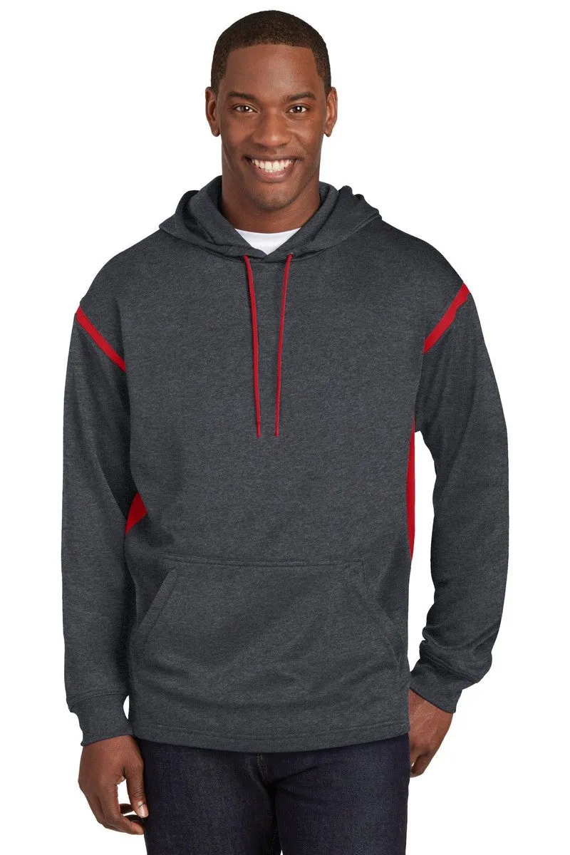 Sport-Tek F246: Tech Fleece Colorblock Hooded Sweatshirt