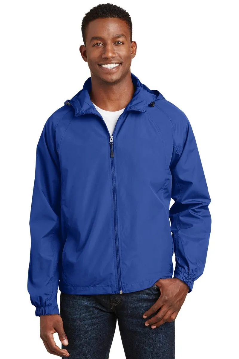 Sport-Tek JST73: Hooded Raglan Jacket