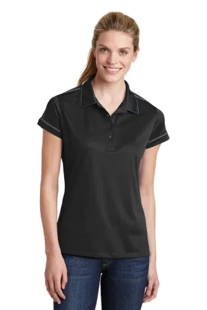 Sport-Tek LST 659: Ladies Contrast Stitch Micropique Sport-Wick Polo