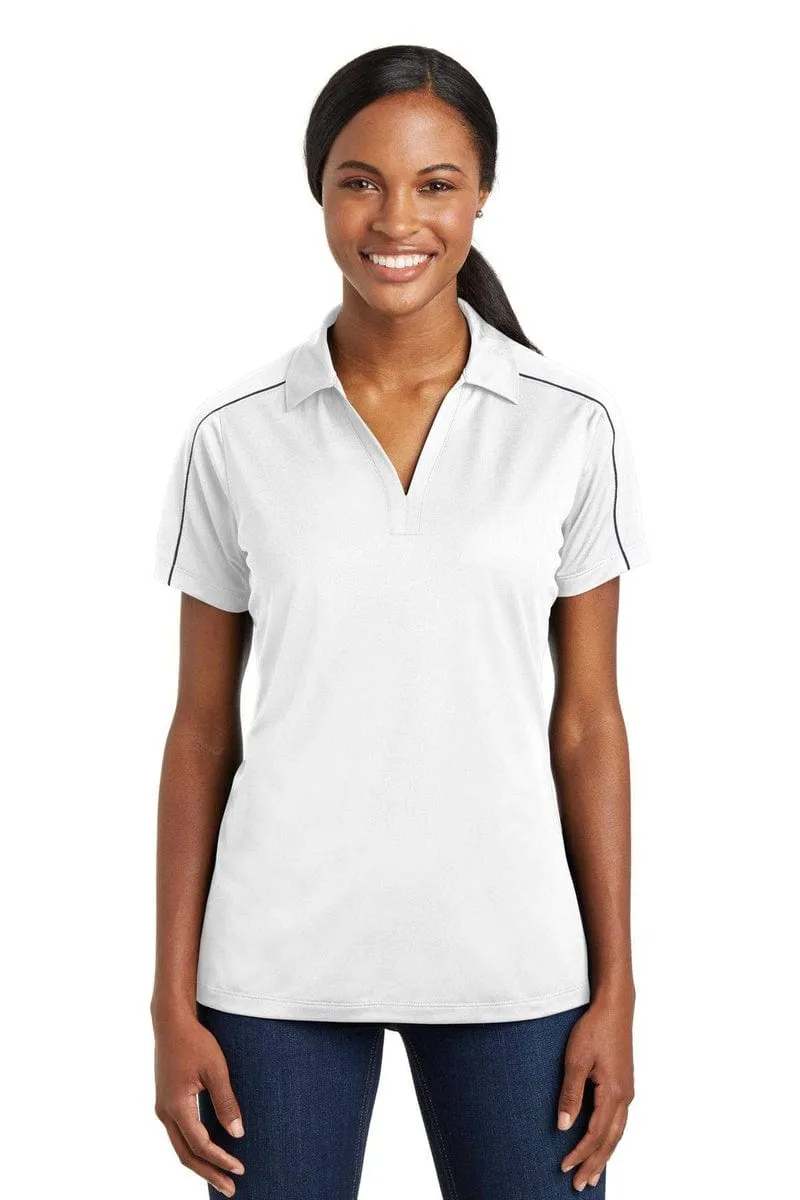 Sport-Tek LST653: Ladies Micropique Sport-Wick Piped Polo