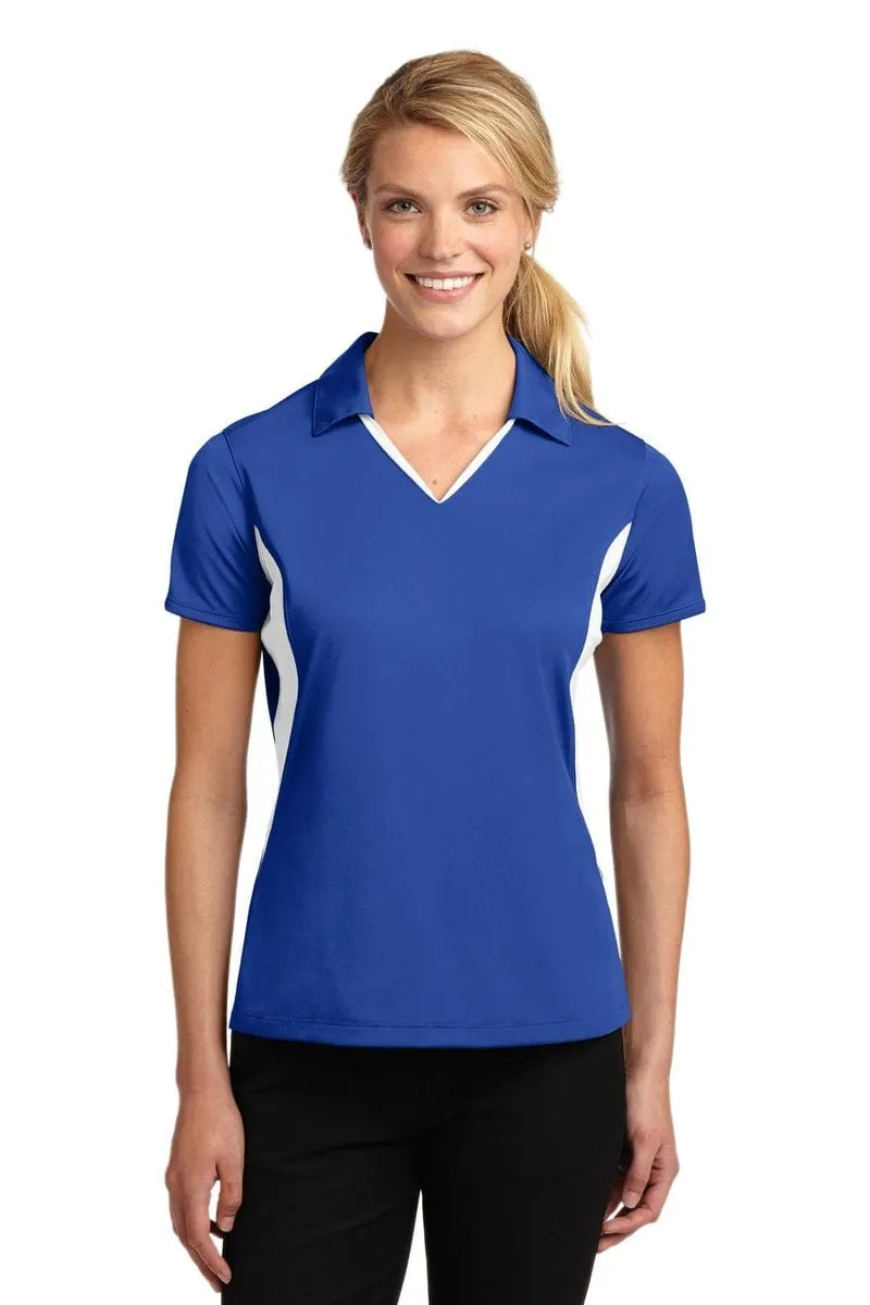 Sport-Tek LST655: Ladies Side Blocked Micropique Sport-Wick Polo