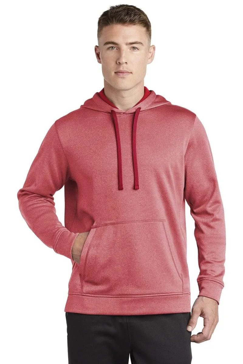 Sport-Tek ST264: PosiCharge Sport-Wick Heather Fleece Hooded Pullover