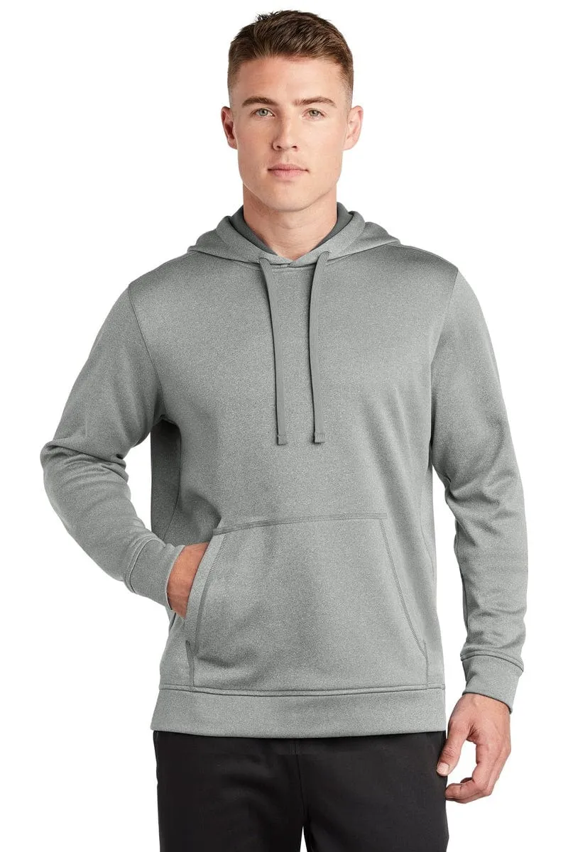 Sport-Tek ST264: PosiCharge Sport-Wick Heather Fleece Hooded Pullover