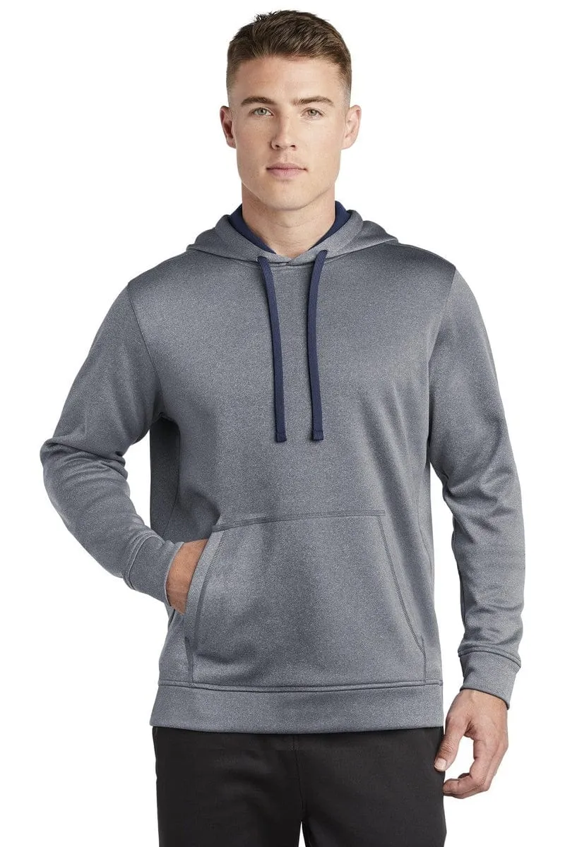 Sport-Tek ST264: PosiCharge Sport-Wick Heather Fleece Hooded Pullover