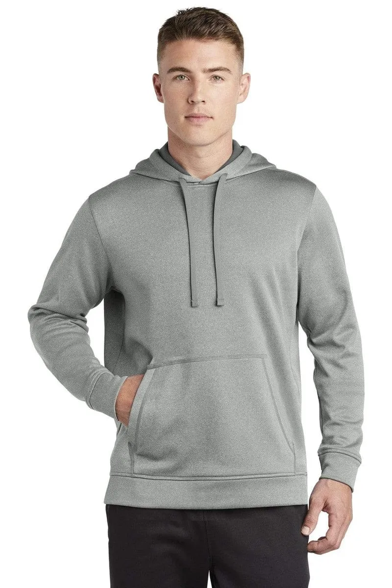 Sport-Tek ST264: PosiCharge Sport-Wick Heather Fleece Hooded Pullover