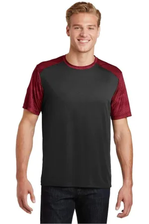 Sport-Tek ST371: CamoHex Colorblock Tee