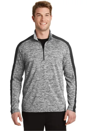 Sport-Tek ST397: PosiCharge Electric Heather Colorblock 1/4-Zip Pullover