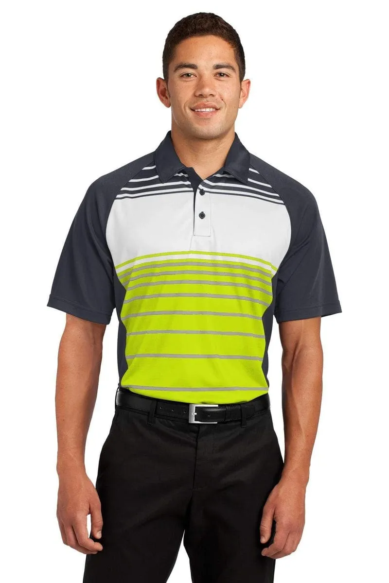 Sport-Tek ST600: Dry Zone Sublimated Stripe Polo