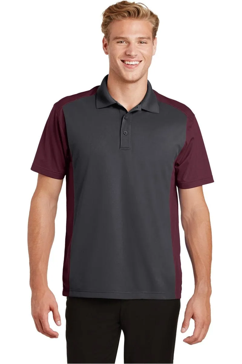 Sport-Tek ST652: Colorblock Micropique Sport-Wick Polo