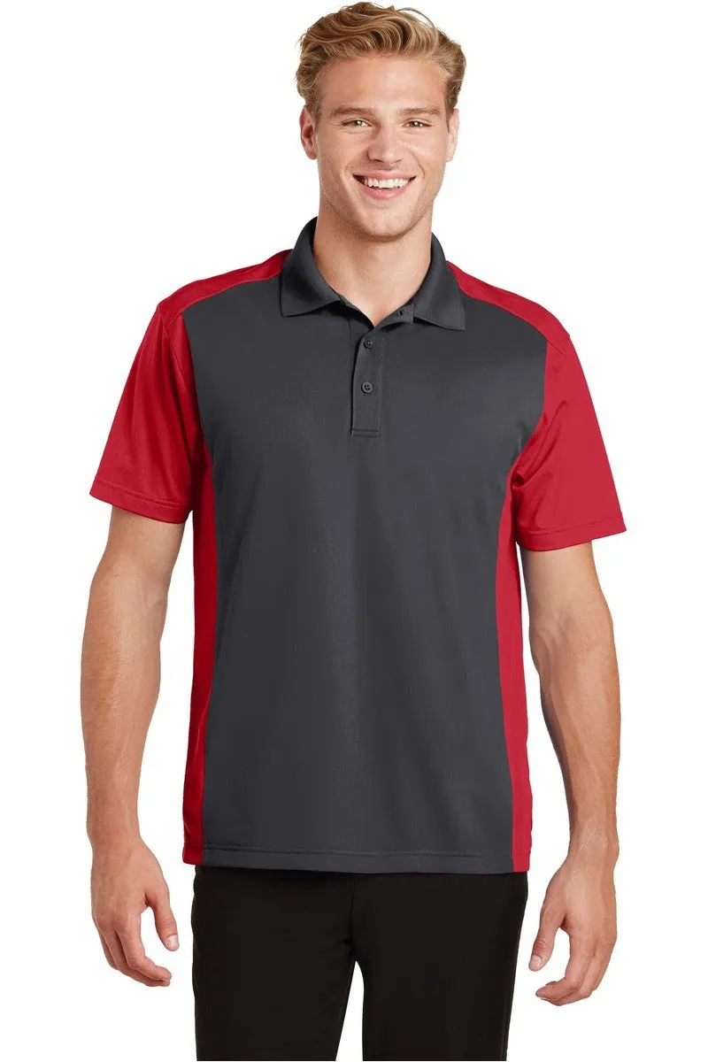 Sport-Tek ST652: Colorblock Micropique Sport-Wick Polo