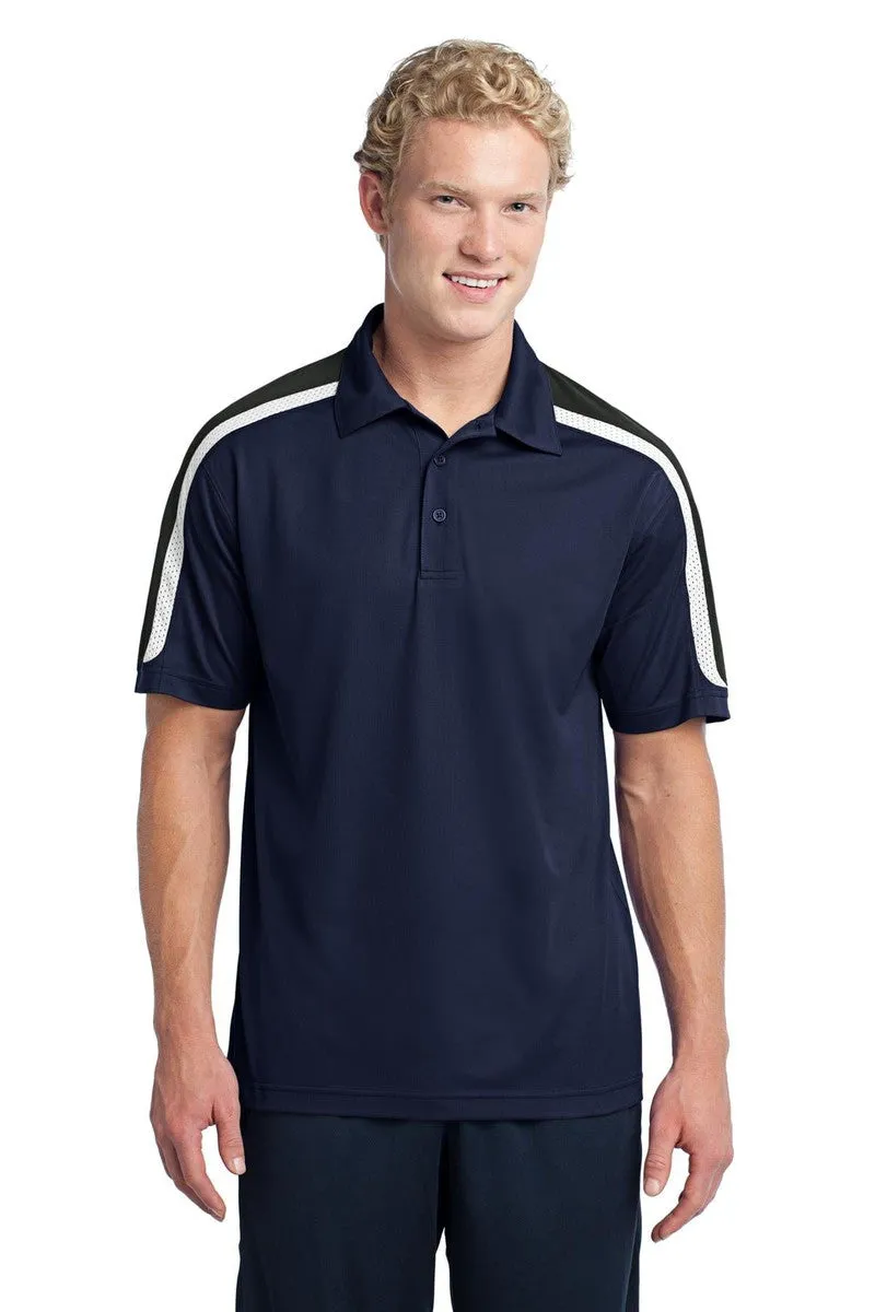 Sport-Tek ST658: Tricolor Shoulder Micropique Sport-Wick Polo