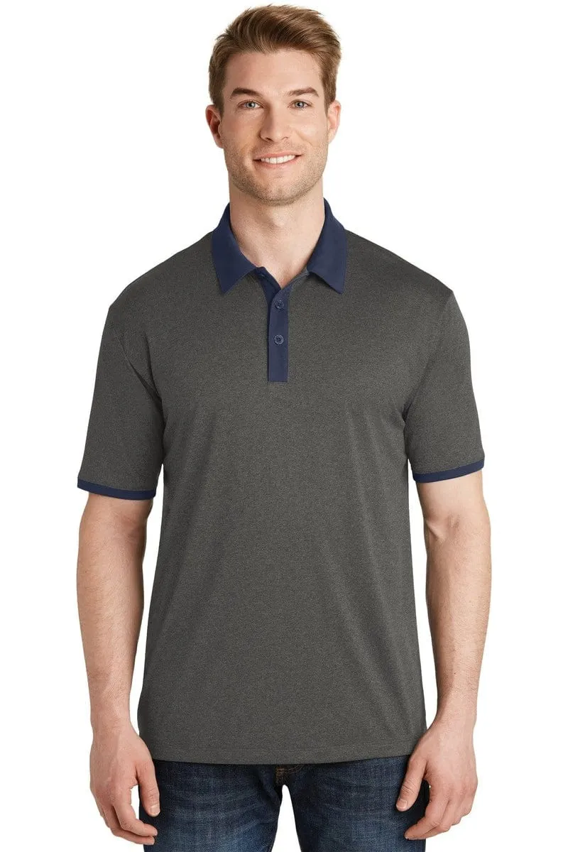 Sport-Tek ST667: Heather Contender Contrast Polo