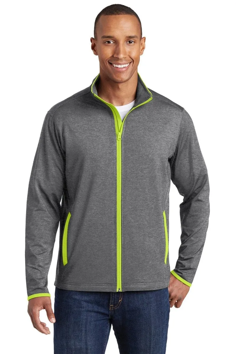 Sport-Tek ST853: Sport-Wick Stretch Contrast Full-Zip Jacket