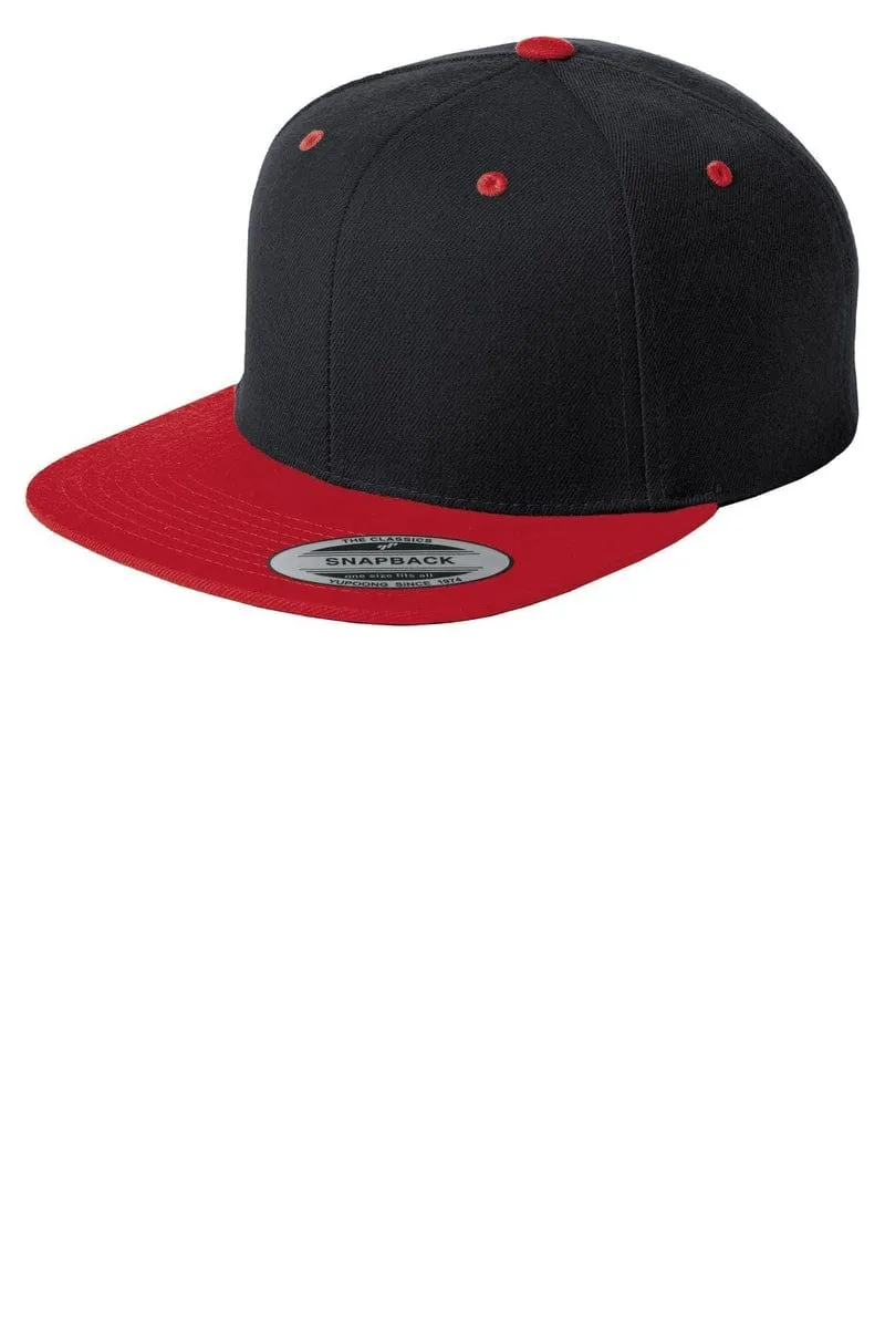 Sport-Tek STC19: Yupoong Flat Bill Snapback Cap