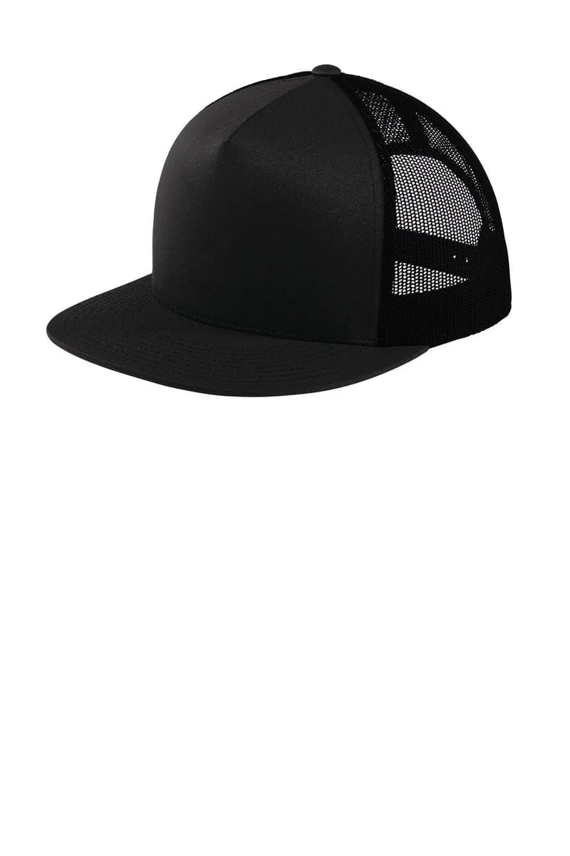 Sport-Tek STC38: Yupoong 5-Panel Classic Trucker Mesh Back Cap