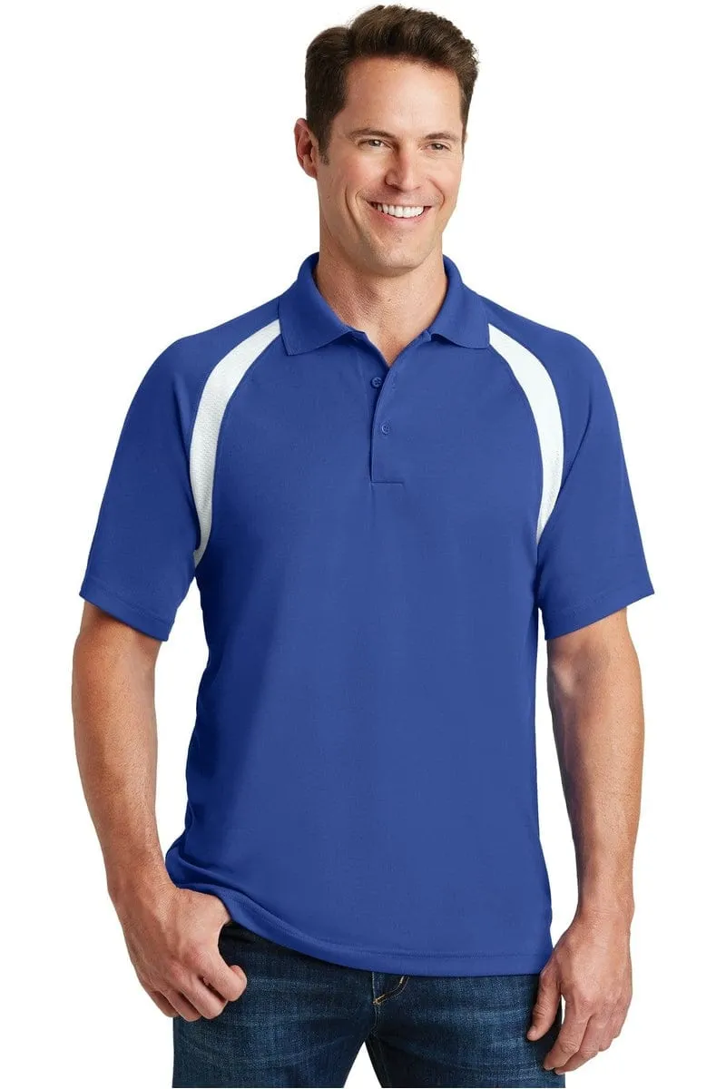 Sport-Tek T476: Dry Zone Colorblock Raglan Polo