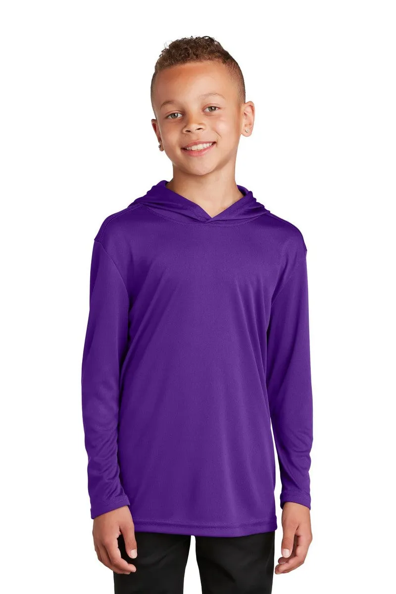 Sport-Tek YST358: Youth Hooded Shirt