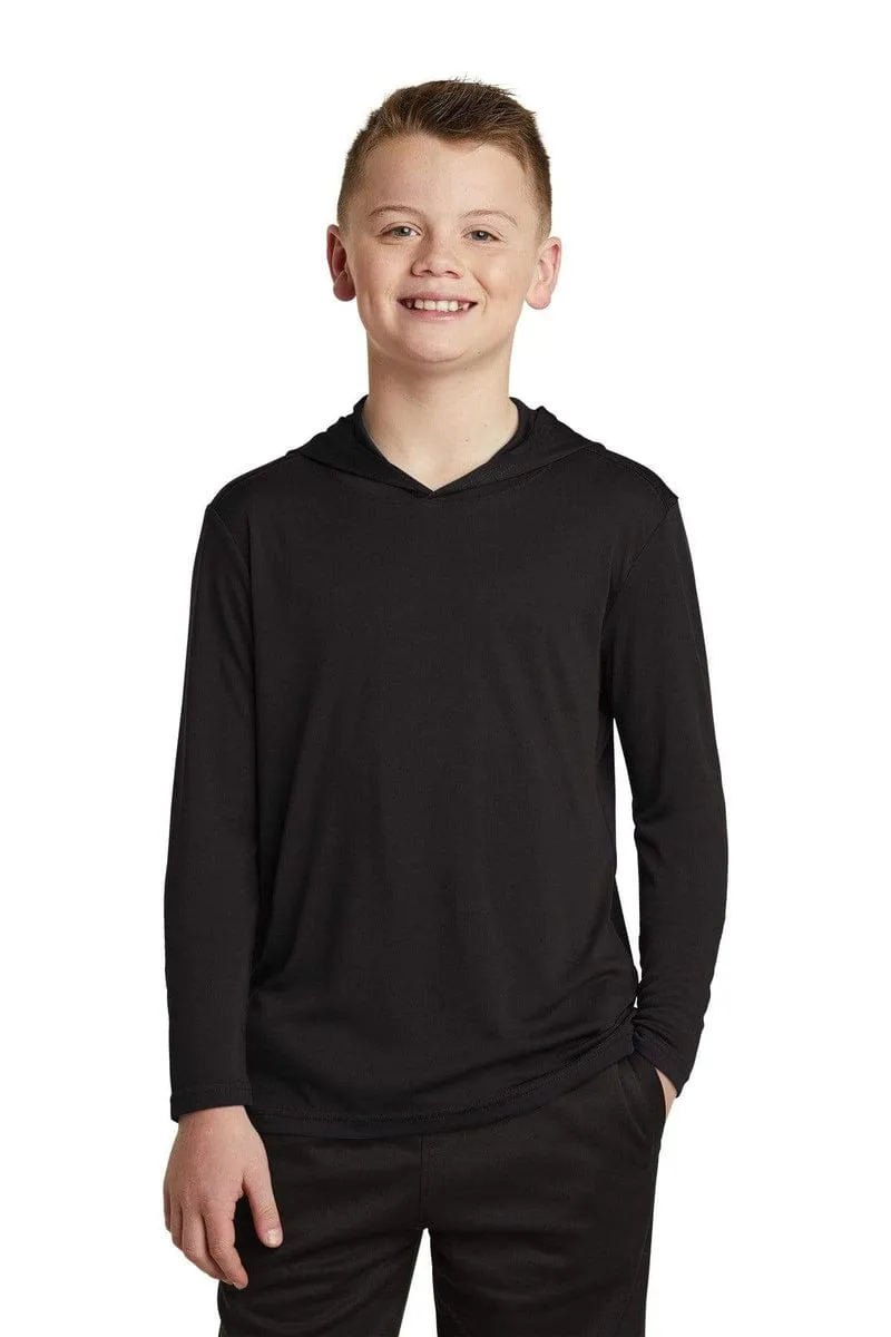 Sport-Tek YST358: Youth Hooded Shirt