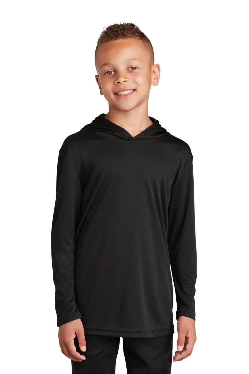 Sport-Tek YST358: Youth Hooded Shirt