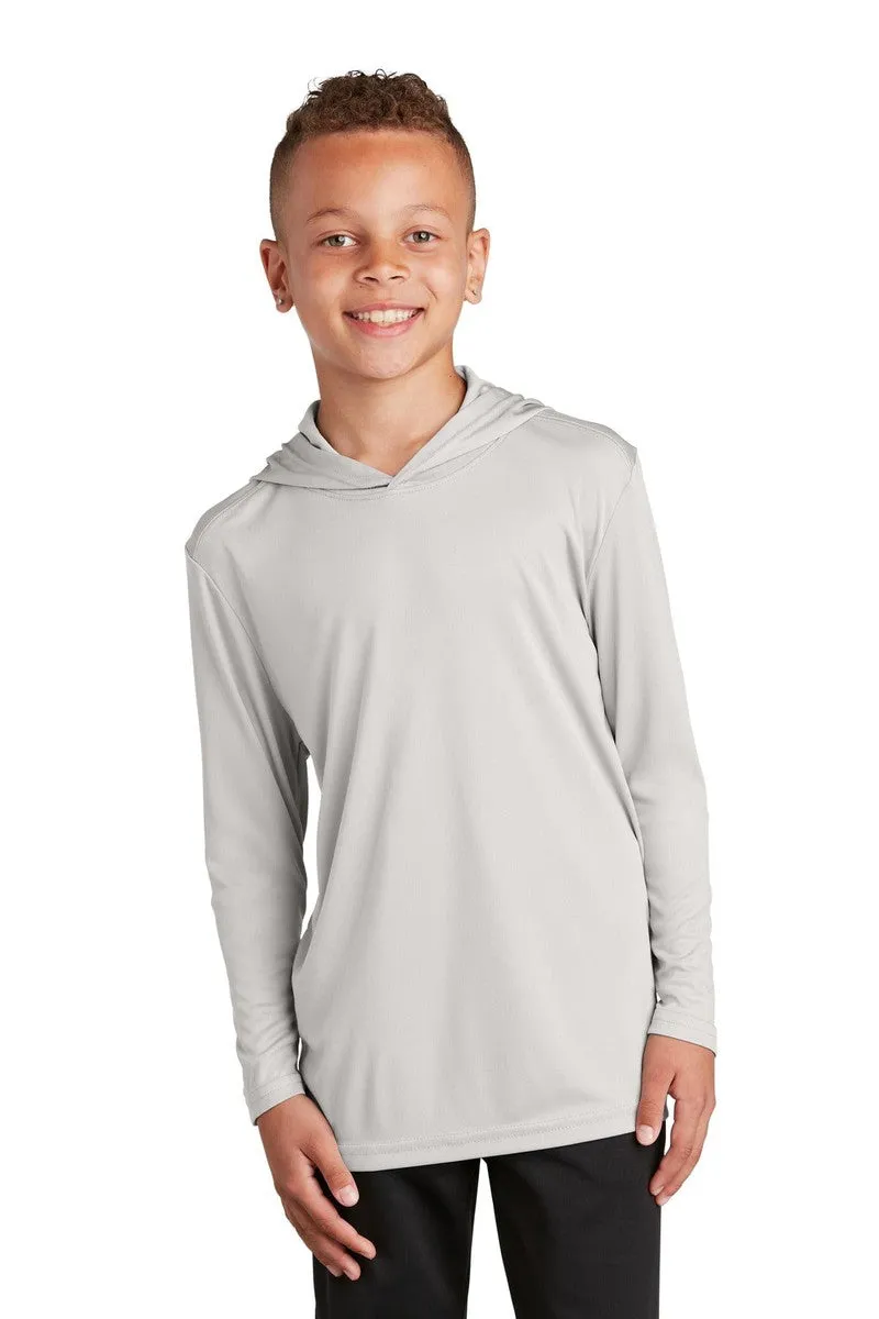 Sport-Tek YST358: Youth Hooded Shirt