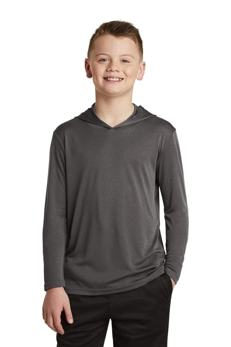 Sport-Tek YST358: Youth Hooded Shirt