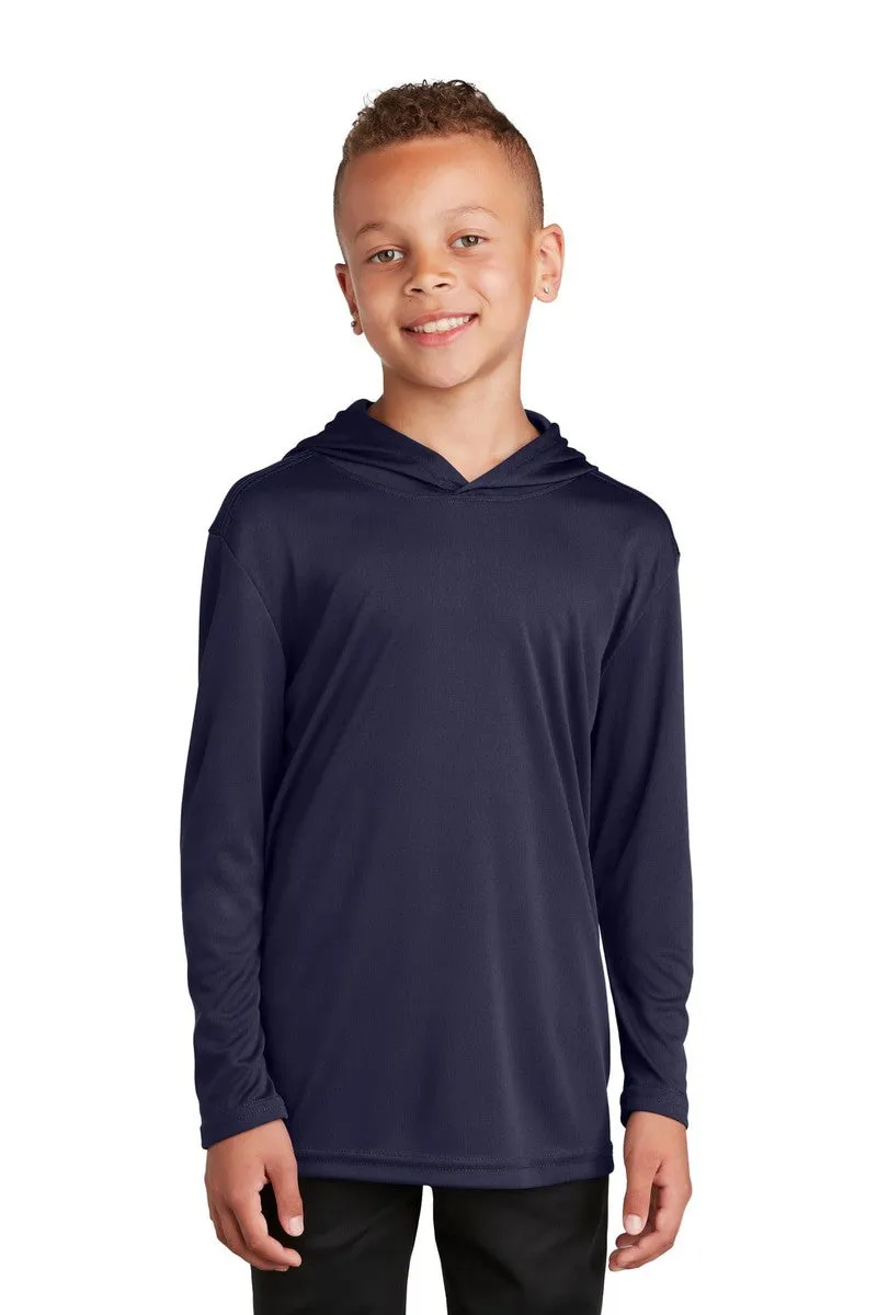 Sport-Tek YST358: Youth Hooded Shirt