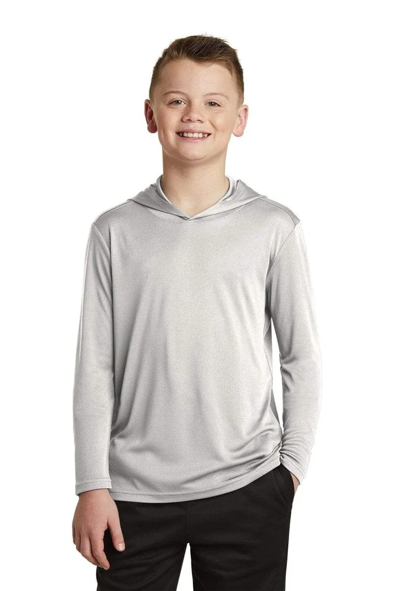 Sport-Tek YST358: Youth Hooded Shirt