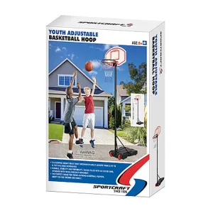 Sportcraft Junior Adjustable Basketball Net With Stand