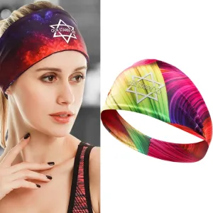 Sports Fitness Antiperspirant Headband Sweat-Absorbent Headband Sweatband(Colorful)