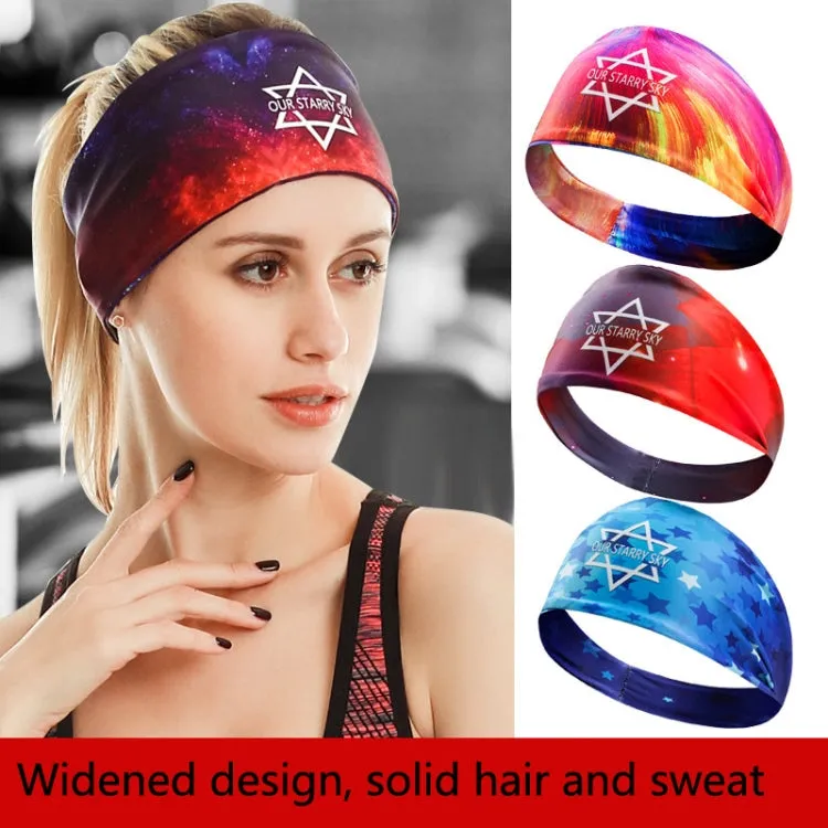 Sports Fitness Antiperspirant Headband Sweat-Absorbent Headband Sweatband(Dream)