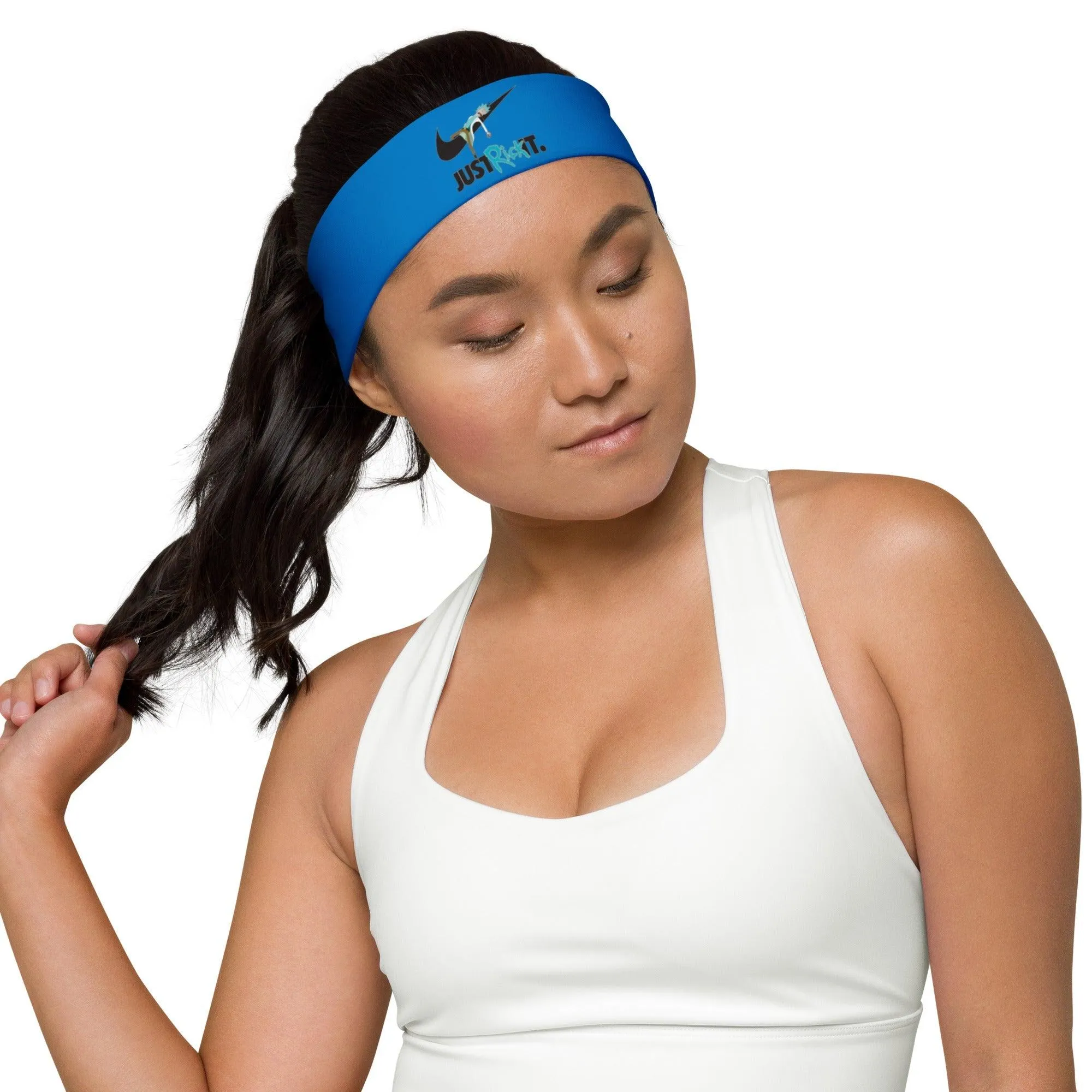 Sports Headband Just Rick It Unisex Quick Dry Sweat Band