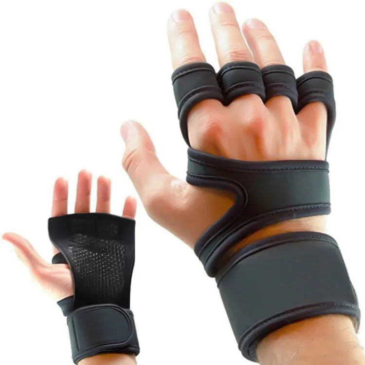 Sports Riding Gloves Silicone pull-up Exercise Gloves, Size:XL(Reinforced Black)