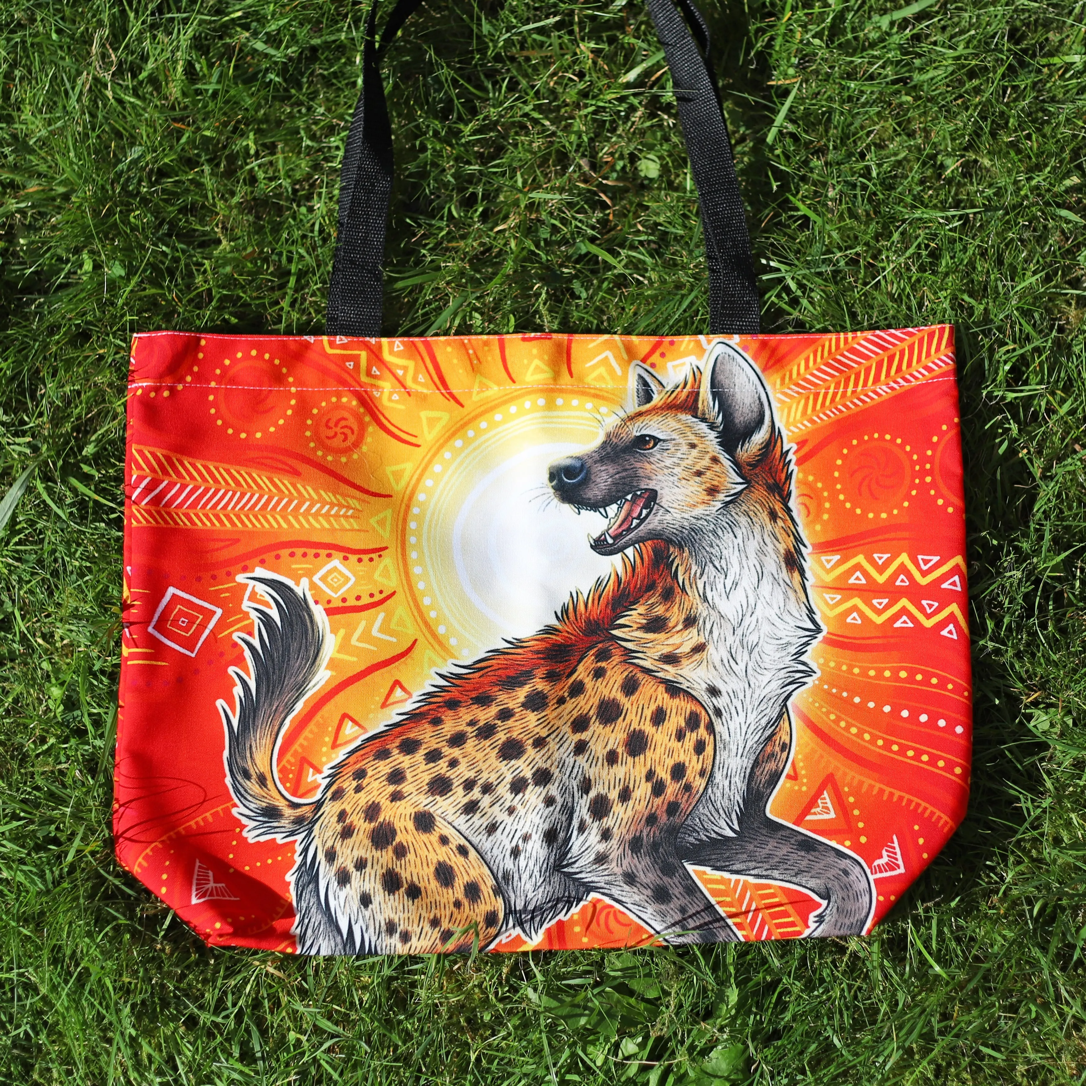 Spotted Hyena Large Tote Bag