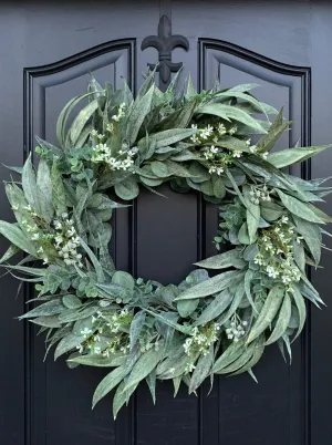 Spring and Summer Bay Leaf Wreath