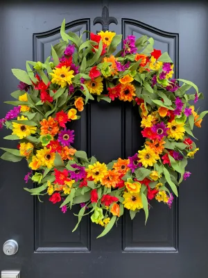 Spring and Summer Fiesta Wreath