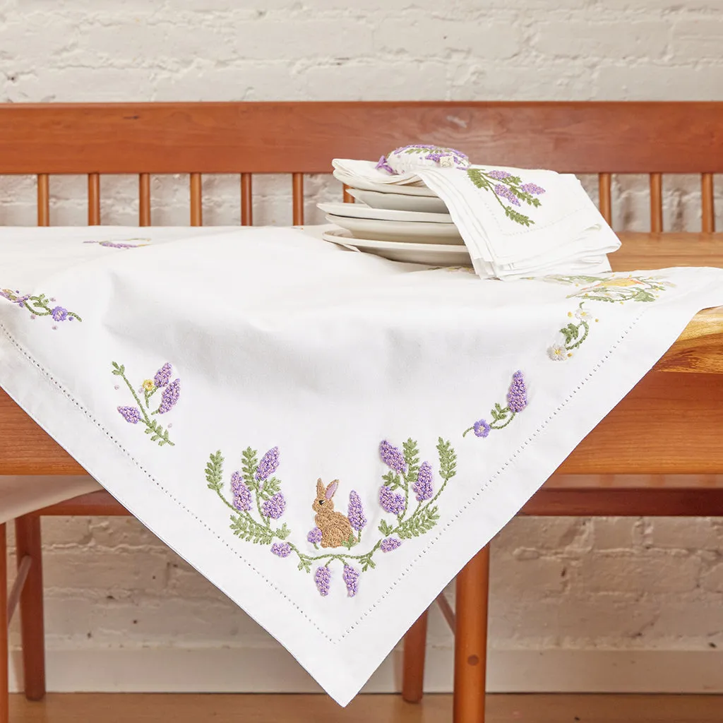 Spring Embroidery Table Runner