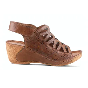 Spring Step Inocencia Wedge Sandal (Women) - Brown