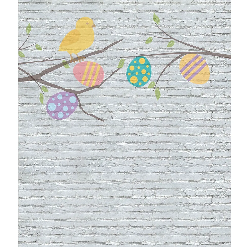 Spring Tree Branches Printed Backdrop