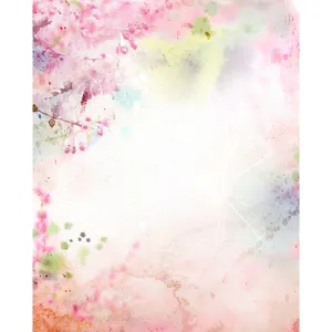 Spring Watercolor Printed Backdrop