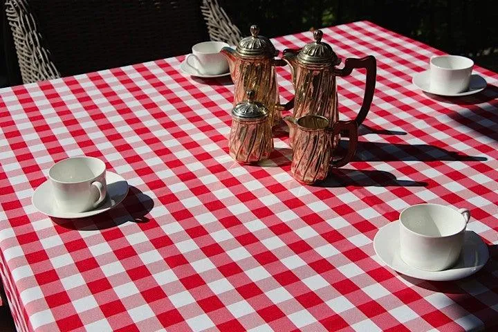 Square Checkered Tablecloth, Gingham Tablecloths